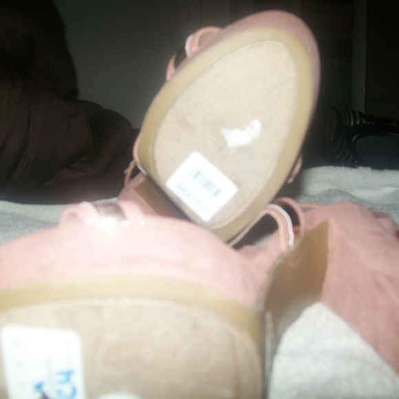 ankle wrap pink bamboo  very high heel size 8 - Picture 4 of 4